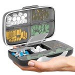 BEXEEN Airtight Jumbo Pill Organizer with 8 Compartments