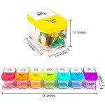 Daviky XL Weekly Pill Organizer for 7 Days