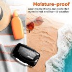 BEXEEN Airtight Jumbo Pill Organizer with 8 Compartments