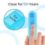 Odaro Weekly Pill Organizer with 28 Compartments