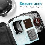 BEXEEN Airtight Jumbo Pill Organizer with 8 Compartments