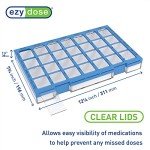 Ezy Dose Weekly Pill Organizer with Large Compartments