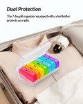Extra Large 7-Day Pill Organizer with Dual Protection