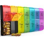 Colorwing Weekly Pill Organizer with 14 Compartments