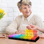 Colorwing Weekly Pill Organizer with 14 Compartments