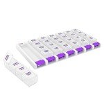 Weekly Pill Organizer with 7-Day Compartments