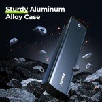 AUVON Stylish Aluminum Weekly Pill Organizer Box