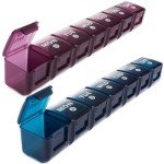 Weekly Large Pill Organizer - 2-Pack for Travel