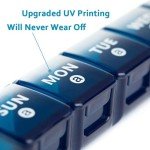 Weekly Large Pill Organizer - 2-Pack for Travel