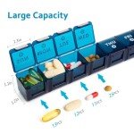 Weekly Large Pill Organizer - 2-Pack for Travel