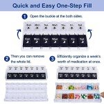 HRX Large Weekly Pill Organizer for 7 Days