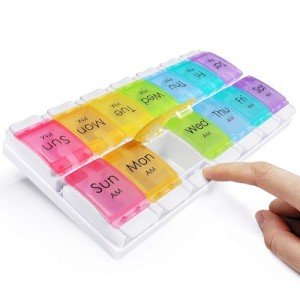 MOLN HYMY AM PM Pill Organizer with Trays