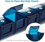 Weekly Large Pill Organizer - 2-Pack for Travel