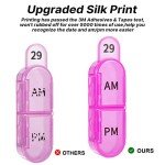Daviky 31-Day Daily Pill Organizer AM PM