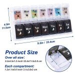HRX Large Weekly Pill Organizer for 7 Days