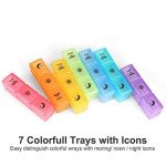 Weekly Pill Organizer, 3 Times Daily, Large Compartments