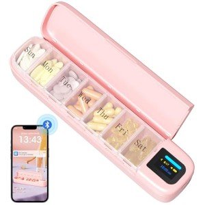 Smart Bluetooth Pill Organizer with Alarm - 7 Days