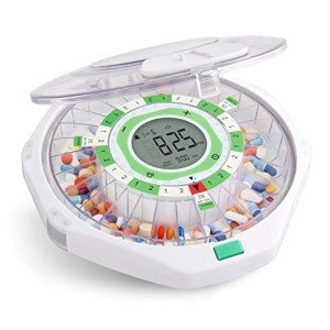 LiveFine 28-Day Lockable Automatic Pill Dispenser