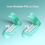 DEPAD Pill Cutter Splitter for Cutting Multiple Pills, Adjustable Pill Cutter Splitter for Small and Tiny Pills with Accurate Pill Alignment, Pill Cutter for Small or Large Pills with Sharp Safe Blade