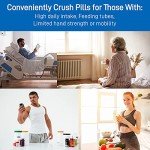 Electric Pill Crusher with Organizer and Accessories