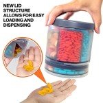 Monster Supplement Pill Dispenser with 10 Compartments