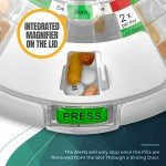 Automatic 28-Day Pill Dispenser with Reminder Alarm