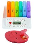 7-Day Pill Organizer with Timer for Medication