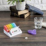 7-Day Pill Organizer with Timer for Medication
