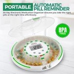 28-Day Automatic Pill Dispenser with Reminder Alarm
