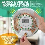 28-Day Automatic Pill Dispenser with Reminder Alarm
