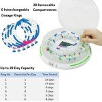 28-Day Automatic Pill Dispenser for Elderly Care