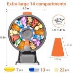 Zoksi Large Wall-Mountable Daily Pill Organizer