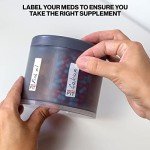 Adjustable 10-Compartment Pill Organizer Bottle