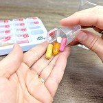 Clear AM/PM Monthly Pill Organizer with 31 Pods