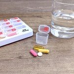 Clear AM/PM Monthly Pill Organizer with 31 Pods