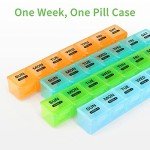 Monthly Pill Organizer with Large Compartments for Supplements