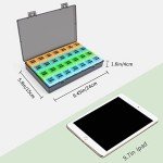 Monthly Pill Organizer with Large Compartments for Supplements