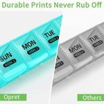 Monthly Pill Organizer with Large Compartments for Supplements