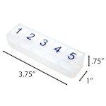 e-Pill Daily 5-Way Pill Organizer for Vitamins