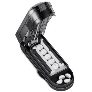Adjustable Pill Cutter with Stainless Steel Blade