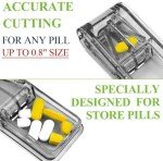 FANSTINOW Pill Cutter and 3-Compartment Pill Box
