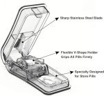FANSTINOW Pill Cutter and 3-Compartment Pill Box