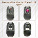 2PCS Pill Cutter & Mini Pill Box Set
