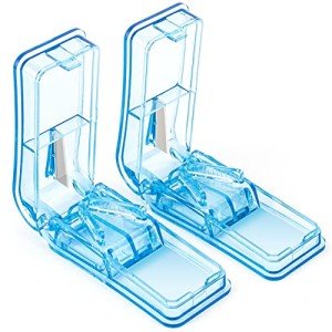 AVIDACE Weekly Pill Organizer with Push Button