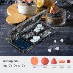 Compact Travel Pill Organizer with Cutter and Compartments