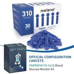 Metene 310 Count Diabetic Twist Top Lancets