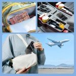 Compact Travel Pill Organizer with Cutter and Compartments