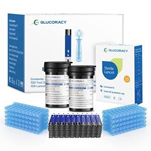 Glucoracy G-425-2 Blood Glucose Test Strips & Lancets