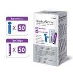 KetoSens Blood Ketone Test Strips with Lancets