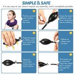Jaximy Neck Stretcher, Neck Traction Device, Cervical Traction Device, Neck Pain Relief, Adjustable Inflatable Neck Brace & Neck Stretcher Cervical Traction, Neck Decompression Home Use (Purple)